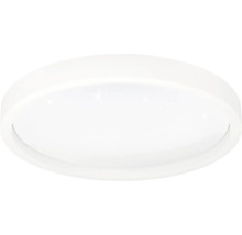 Rund LED-taklampa med minimalistisk design.