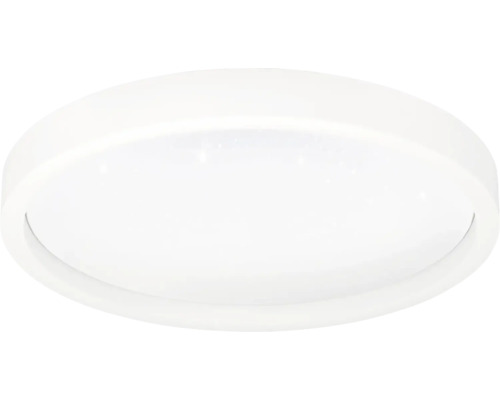 Rund LED-taklampa med minimalistisk design.