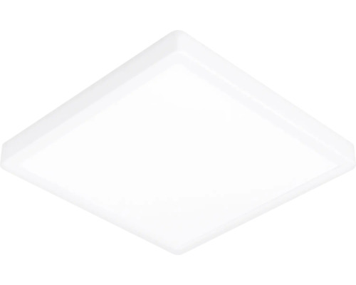 Platt, kvadratisk LED-panel för takmontering.