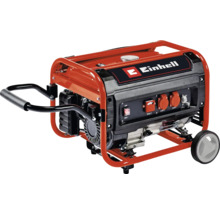 Einhell elverk med Einhell Logo, hjul, handtag och två 230 volts uttag.