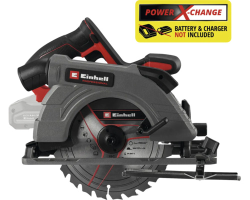 Einhell Professional sladdlös cirkelsåg med borstlös motor, Power X-Change, Einhell Logo, batteri och laddare ingår ej.
