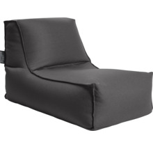 Modern saccosäck i L-form av robust tyg med Sitting Point Logo.