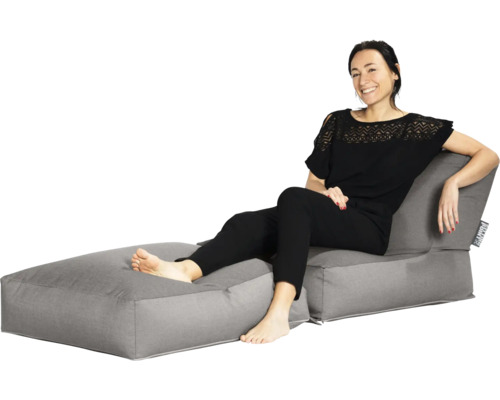 Sittsäck SITTING POINT Beanbag Twist Outside 70x80cm grå