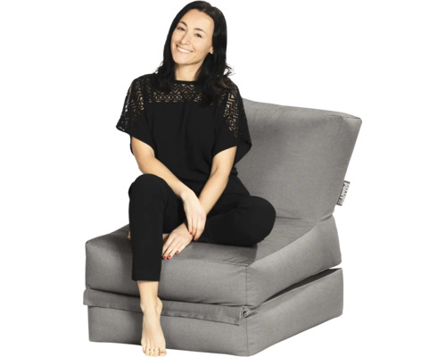 Sittsäck SITTING POINT Beanbag Twist Outside 70x80cm grå