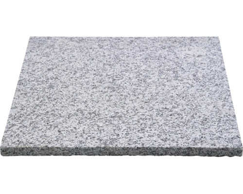 Granithäll 60 x 60 x 3 cm flammad yta
