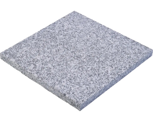 Granithäll 40 x 40 x 3 cm flammad yta