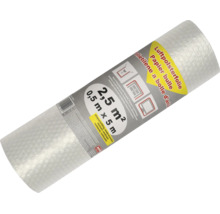 Rulle med bubbelplast Jufol, 2,5 kvadratmeter, 0,5 meter gånger 5 meter.