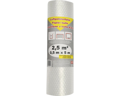 JUFOL bubbelplast, 0,5 meter gånger 5 meter, 2,5 kvadratmeter, slitstark och återanvändbar för frakt, transport och flytt.