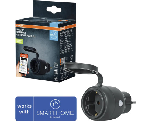 Vägguttag OSRAM SMART+ Matter Outdoor plug svart