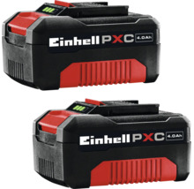 Två Einhell Power X Change batterier med 4.0 amperetimmars kapacitet för elverktyg