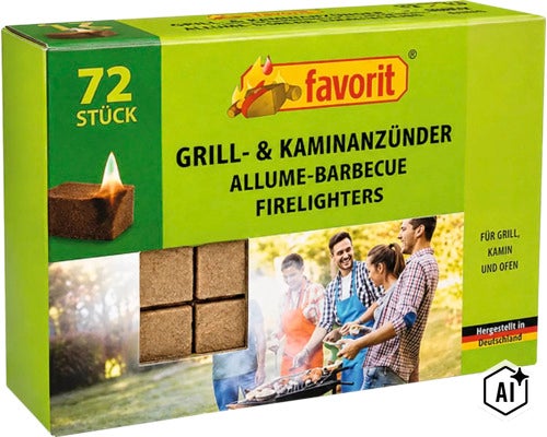 Favorit grill och braständare, 72 stycken i förpackning för grill, eldstad och ugn. (Image AI modified or generated)
