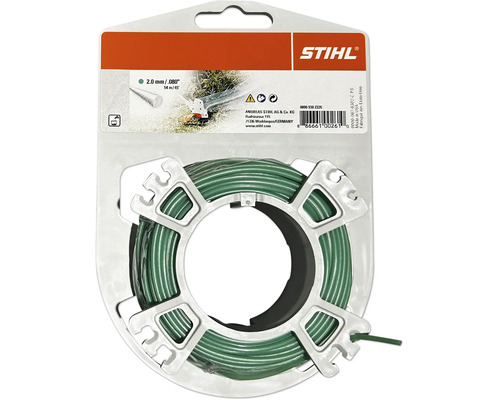 STIHL trimmertråd för grästrimmer, 2,0 millimeter diameter, 14 meter längd, på spole i blisterförpackning.