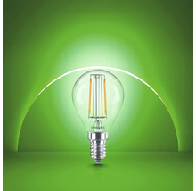 Philips LED glödtrådslampa klotlampa E14 med klart glas
