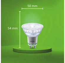 Philips LED lampa med GU10 sockel och mått 50 millimeter diameter och 54 millimeter höjd