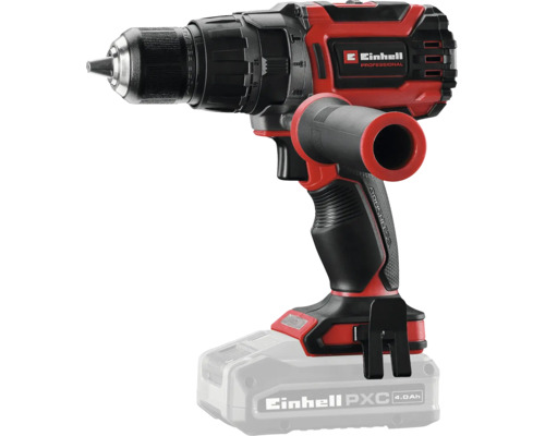 Einhell Professional batteridriven borrmaskin med borstlös motor och extra handtag inklusive Power X-Change batteri.