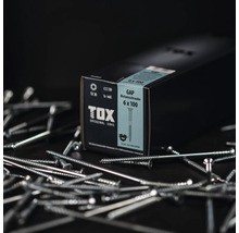 TOX GAP distansskruvar 6 gånger 100 millimeter i förpackning om 100 stycken inklusive TX 30 bits