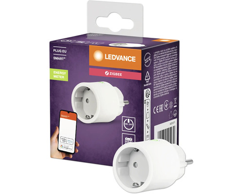 Ledvance Smart Plus Zigbee smart eluttag med energimätning för smarta hem-system.
