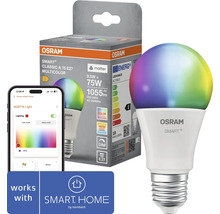 Osram Smart Plus LED-lampa E27 med förpackning och smartphone-styrning kompatibel med Hornbach Smart Home