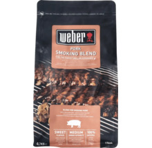 Weber Pork Smoking Blend rökflis för fläskkött, 0,7 kilogram återförslutningsbar påse.