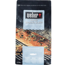 Weber Seafood rökspånsblandning i återförslutningsbar påse på 0,7 kilogram för fisk och skaldjur.