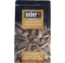 Weber Whiskey rökspån 0,7 kilogram återförslutningsbar påse för en intensiv röksmak vid grillning.