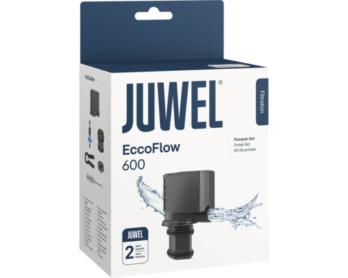 Juwel EccoFlow 600 pumpset för akvariefilter inklusive tillbehör och två års garanti i produktförpackningen