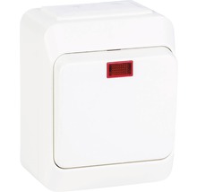 Vipptryckknapp SCHNEIDER ELECTRIC Aqua Stark med lampa 16A vit