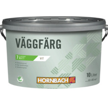 Hink med vit matt väggfärg 10 liter Hornbach logotyp