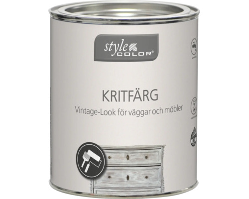 StyleColor kritfärg för väggar och möbler med vintage utseende i burk