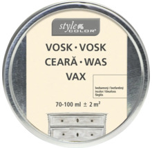 Möbelvax Style Color färglöst för träytor, 70 till 100 milliliter för cirka 2 kvadratmeter.