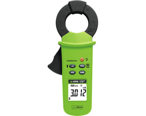 KPS DCM300LEAK lackstromstang med digital display for matningar upp till 60 Ampere.