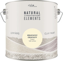 Style Color Natural Elements lerfärg i nyansen kreativitet ljusgul i färgburk