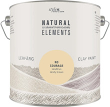 Burk med Style Color Natural Elements lerfärg i nyansen sandbrun