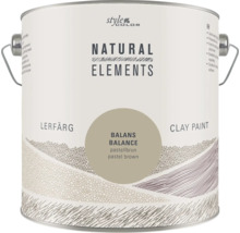 Burk med Style Color Natural Elements lerfärg i pastellbrun Balance.