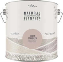 Burk med Style Color Natural Elements lerfärg i nyansen Kraft Strength pastellviolett.