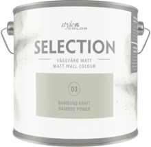 En burk Style Color Selection matt väggfärg i nyansen Bambuns Kraft