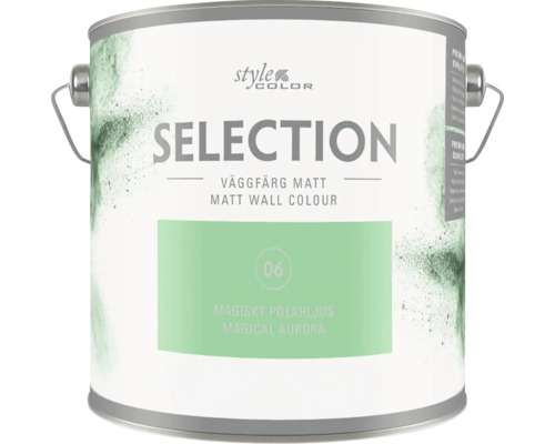 Burk Style Color Selection matt väggfärg i nyansen Magiskt Polarljus
