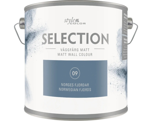 StyleColor Selection matt väggfärg i kulören Norges Fjardar i en färgburk
