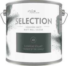 Style Color Selection matt väggfärg i Dschungels Stille 40 i en färgburk av metall.