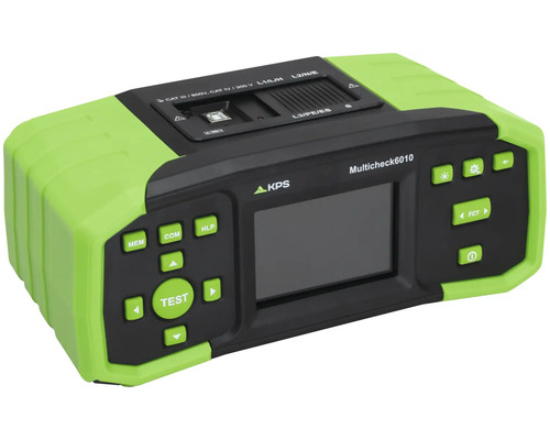 KPS Multicheck 6010 installationstestare för elektriska system med display och funktionsknappar för testning av skyddsanordningar