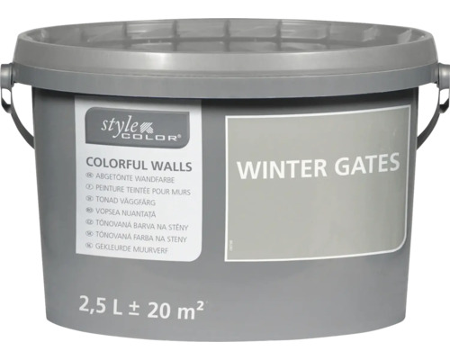 Hink väggfärg Style Color Colorful Walls kulör Winter Gates med 2,5 liter för 20 kvadratmeter