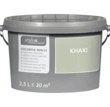 StyleColor Colorful Walls väggfärg i 2,5 liters hink i färgen khaki