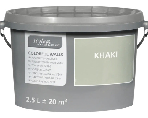 StyleColor Colorful Walls väggfärg i 2,5 liters hink i färgen khaki