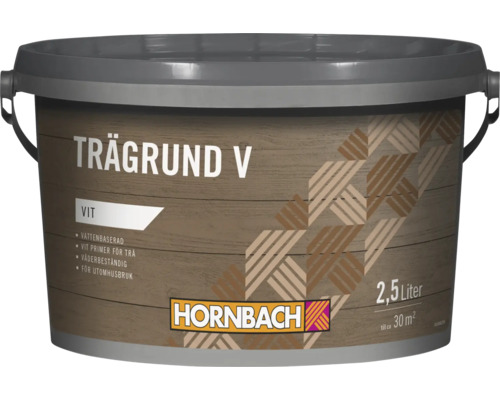 Hink trägrund V vattenbaserad för utomhusbruk 2,5 liter med Hornbach Logo