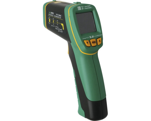 KPS KPS TM800 infraröd termometer för beröringsfri temperaturmätning med digital display och mätområde upp till 800 grader Celsius.