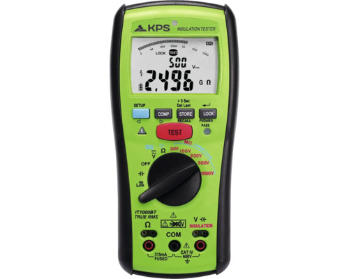 KPS isolationsprovare IT1000BT med digital display för testning av elektriska installationer.