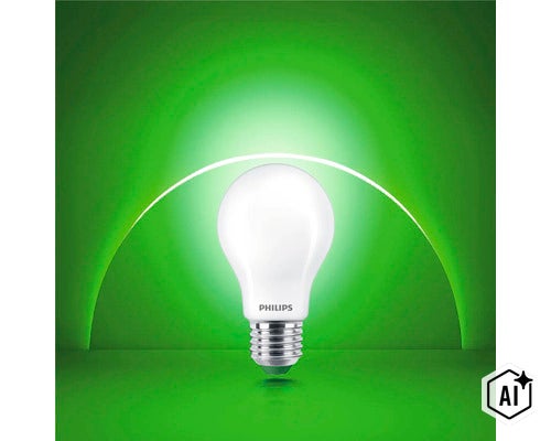 Philips LED lampa med E27 sockel (Image AI modified or generated)