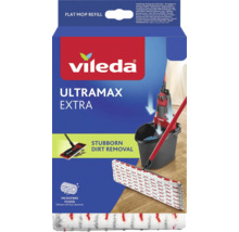 Vileda Ultramax Extra mopphuvud i mikrofiber som reservdel för platt mopp för att ta bort envis smuts.