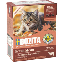 Bozita kattmat Fresh Menu med vilt i en förpackning på trehundrasjuttiio gram