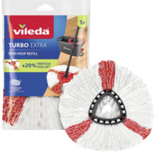 Vileda Turbo Extra mopphuvud i mikrofiber av rund form med triangulärt fäste